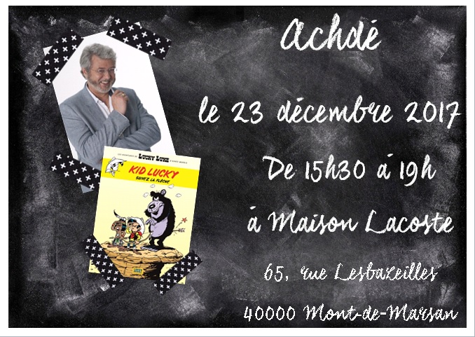 You are currently viewing Rencontre-Dédicace avec Achdé pour son dernier Kid Lucky